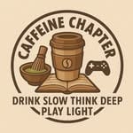Caffeine Chapters Cafe logo
